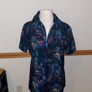 Colorful snap up shirt